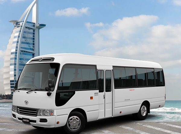 30 Seats Coaster Bus Rental in Dubai and Sharjah