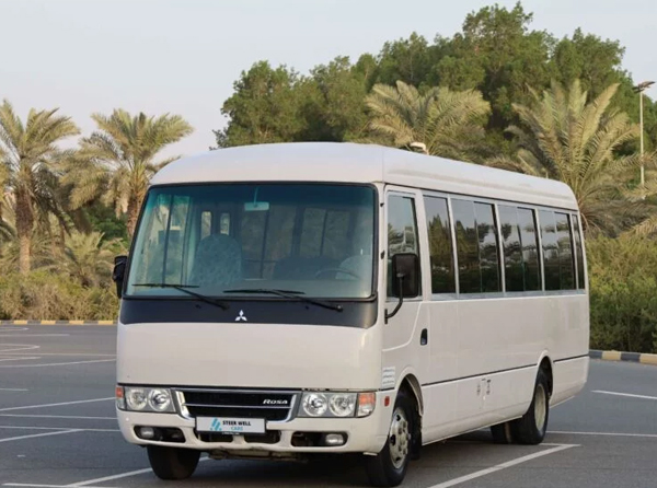 34 Seats Rosa Bus Rental Dubai Sharjah UAE